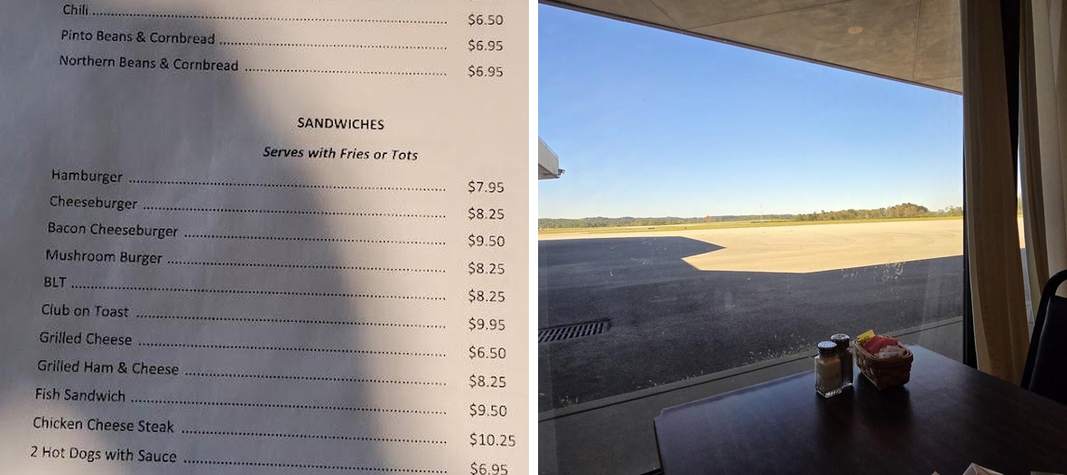 Jerry's FlyAway Kitchen Menu