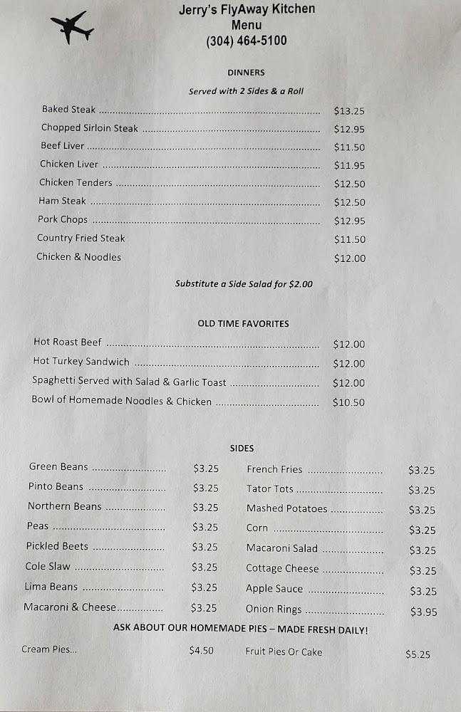 Jerry's FlyAway Kitchen Menu image 2