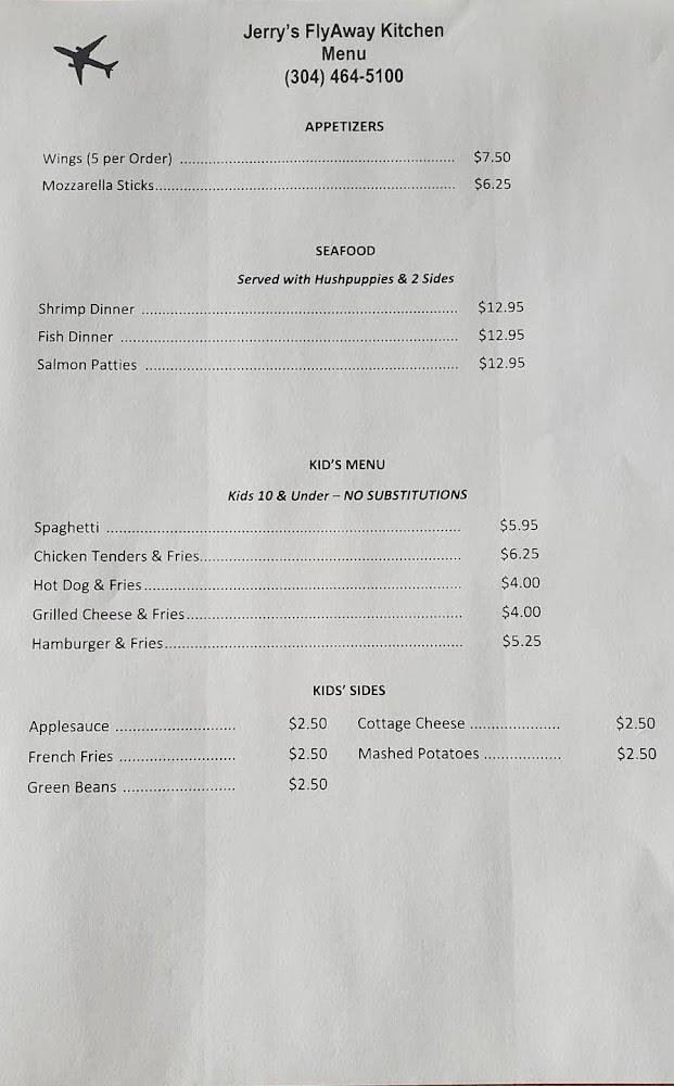 Jerry's FlyAway Kitchen Menu image 3