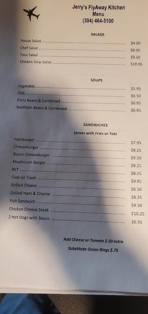 Jerry's FlyAway Kitchen Menu image 4